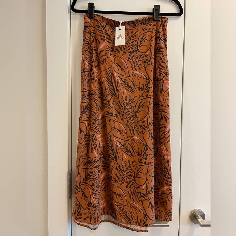 Marine Layer Ryan Midi Slip Skirt